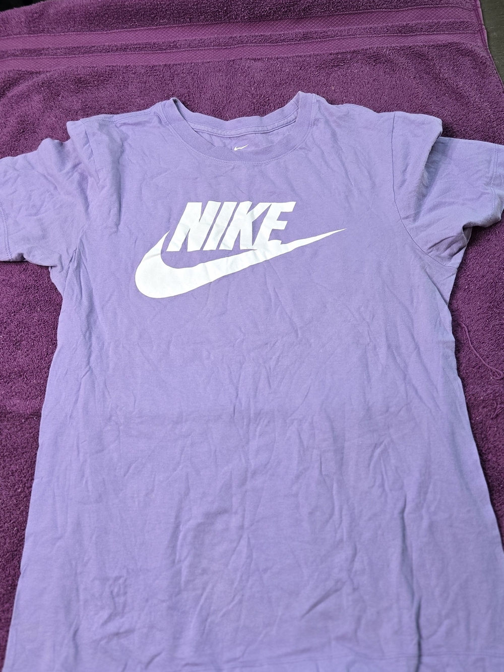Nike Girls' Lavender Logo Tee